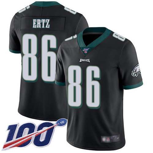 Men Philadelphia Eagles #86 Zach Ertz Black Alternate Vapor Untouchable NFL Jersey Limited Player Season
